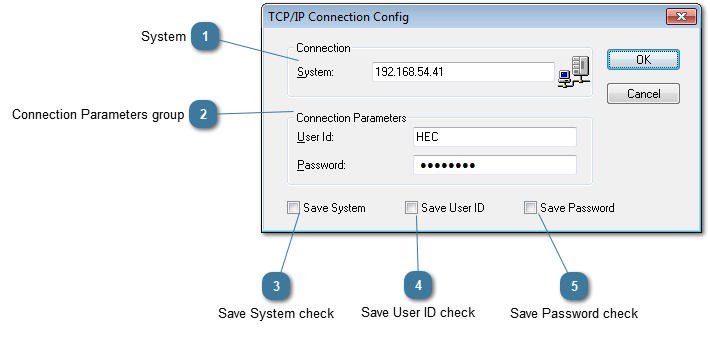 TCP/IP Connection Config